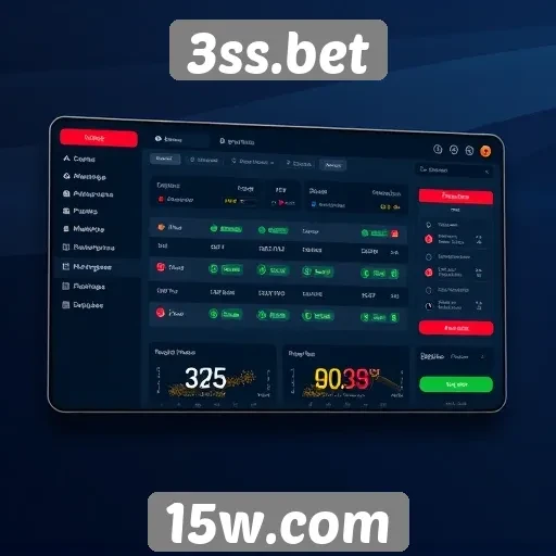 Interface de usuário do 3ss.bet é intuitiva